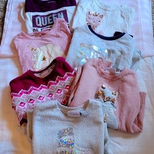 Bundle of 7 long sleeve tees size 5/6
